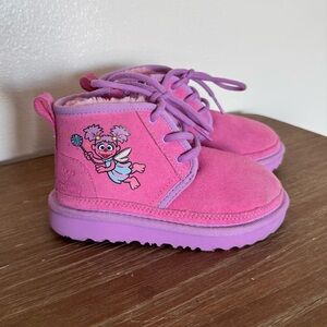 Sesame Street X Ugg Boots Toddler Girls 10 Pink Abby Cadabby And Elmo 1147231T